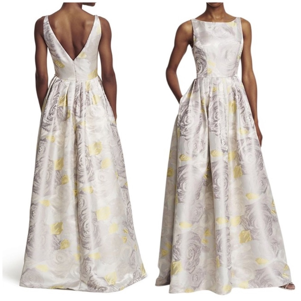 NWT❗️Adrianna Papell Silver Ball Gown